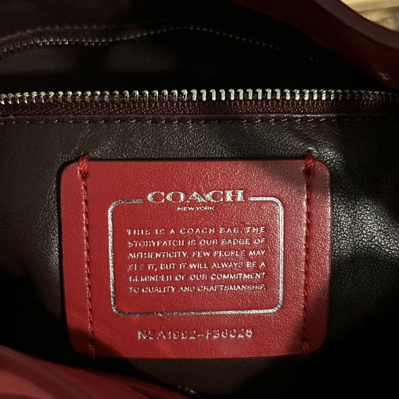 Coach Red Leather Hobo Bag - Picture 15 of 15